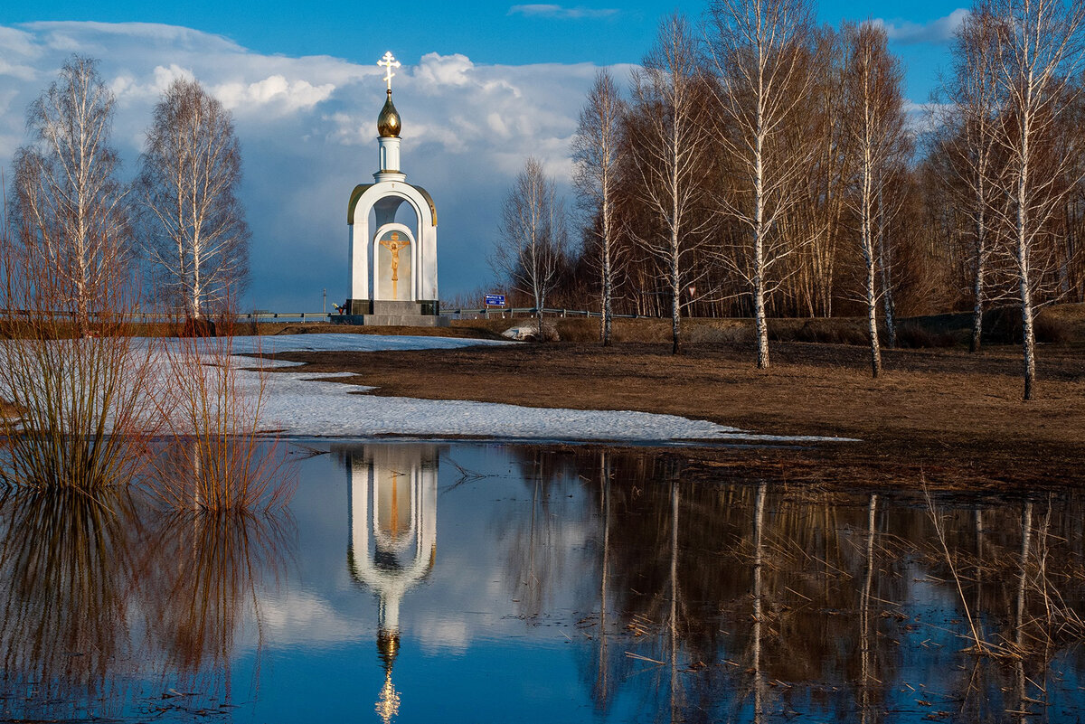 Часовня памяти Михаила Евдокимова на месте гибели народного губернатора.