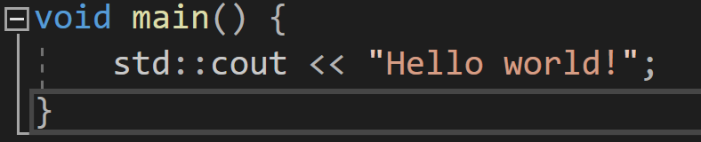 Вывод строки "Hello world!"