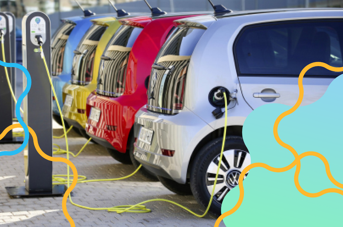 Электрокары на заправке в Европе