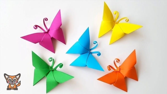 1. Простая оригами бабочка