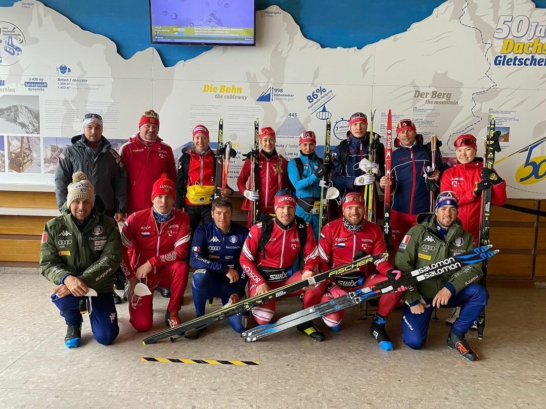 Группа Маркуса Крамера в австрийском Рамзау.  https://www.instagram.com/russianskiteam/