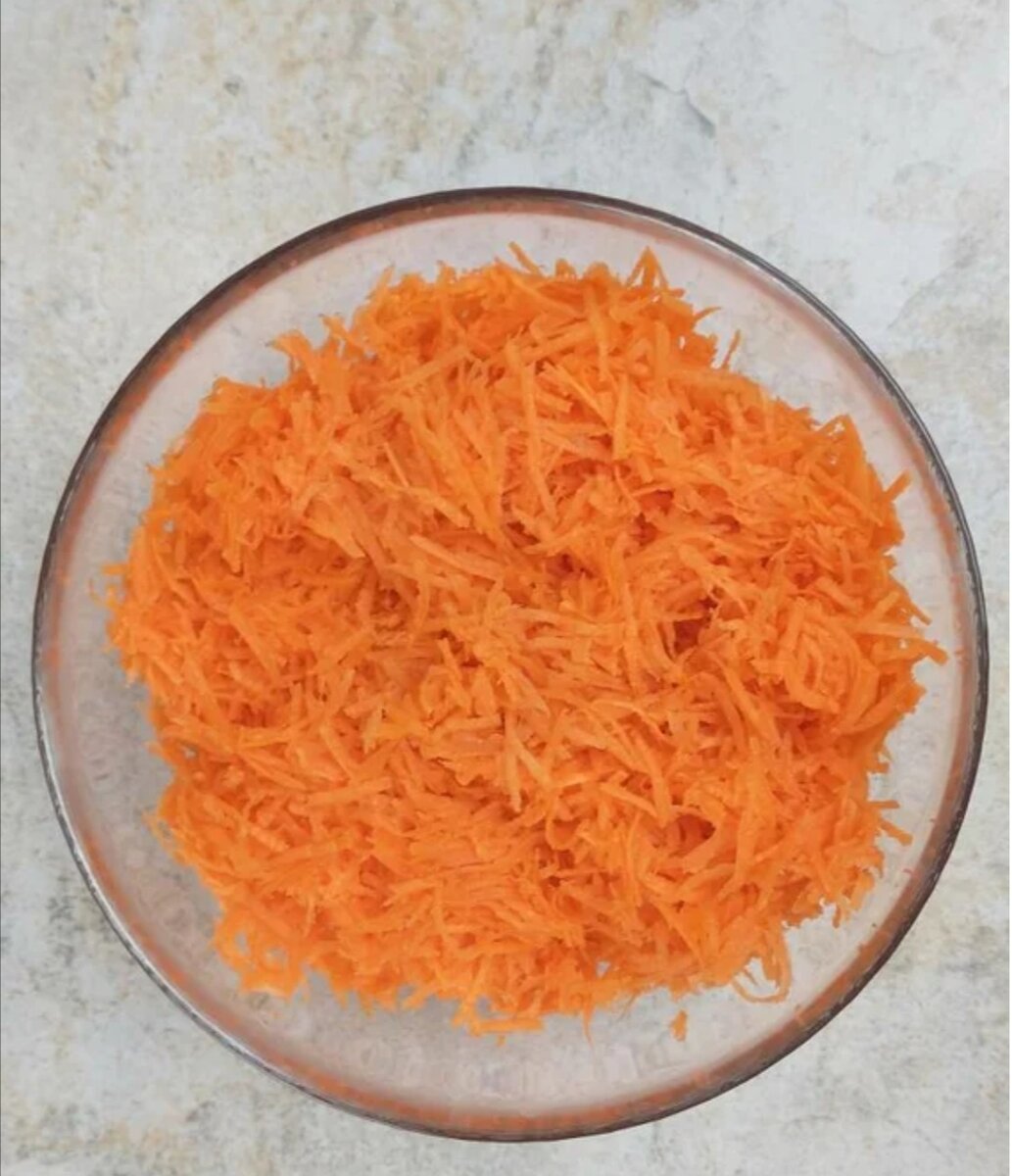 У вас получится примерно 2 стакана моркови