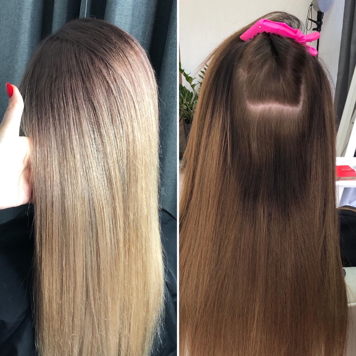 Убрали тёмную полоски создали красивый цвет.