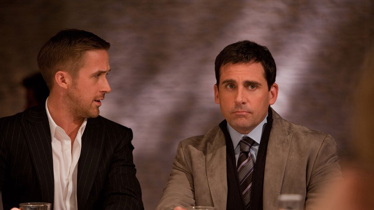 Джейк Палмер(Райан Гослинг) и Кэл Уивер(Стив Карелл)