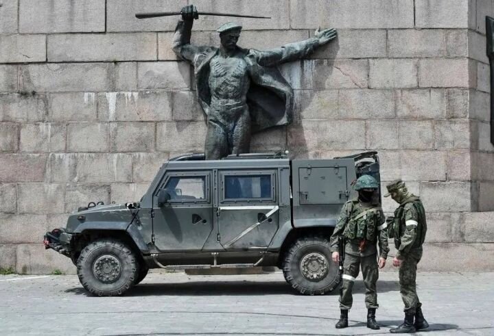 Российские военнослужащие в Херсонской области. Источник: t.me/pilainfo.