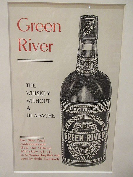 Original: "Green River" whiskey. (Photographed by Infrogmation of New Orleans)