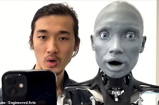     Видео: пугающий гуманоид Ameca научился имитировать эмоции в реальном времени