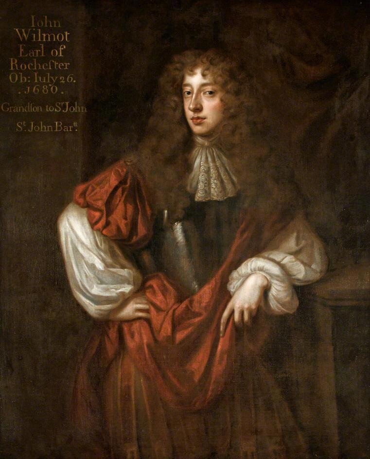 Джон Уилмот, граф Рочестер. худ. П. Лели. 1677 г.