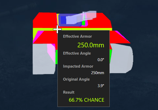 Обстрел производится с Concueror, ББ с пробитием 259 мм