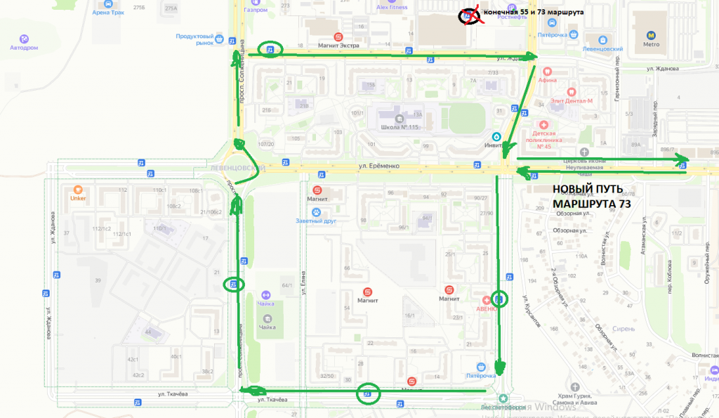 Карта левенцовка ростова на дону