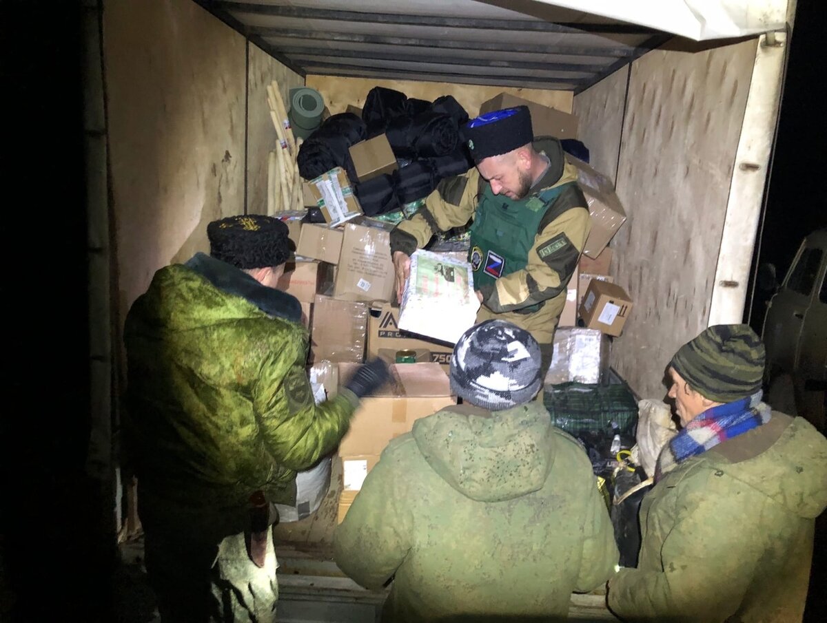   Добровольцам казачьего батальона «Форштадт» доставили гуманитарный груз из Оренбуржья Елена Шкатова