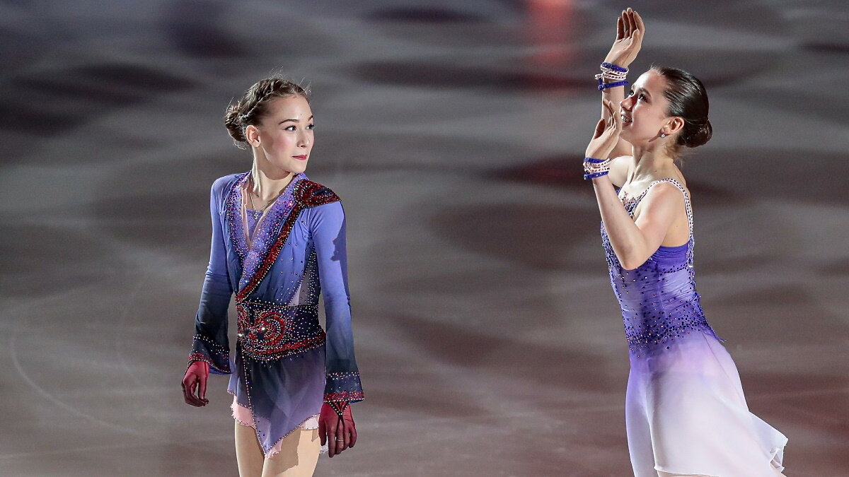    Софья Акатьева, Камила Валиева на шоу Этери Тутберидзе. Фото: GLOBAL LOOK PRESS