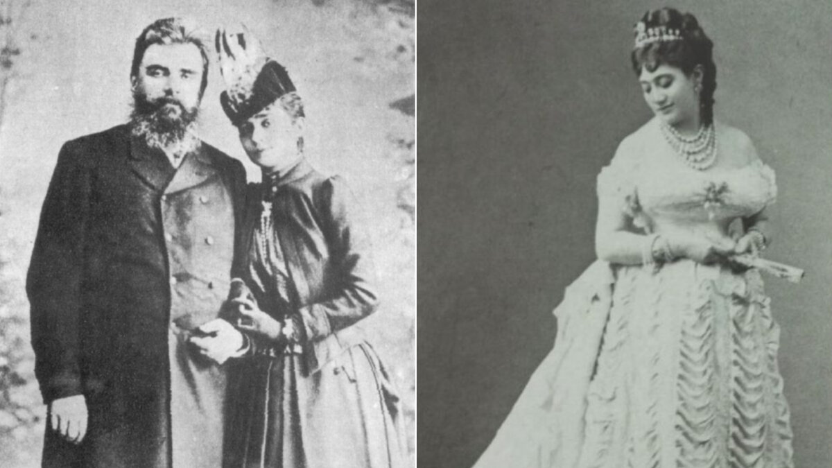 Слева — Гвидо и Катарина Хенкель фон Доннерсмарк, справа — La Païva.