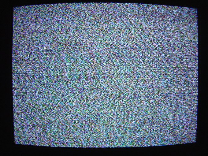 TV staticphoto of a Sony Trinitron TV CRT by Arnold Chao of arnisto.com A source of inspiration for my impasto oil painting series