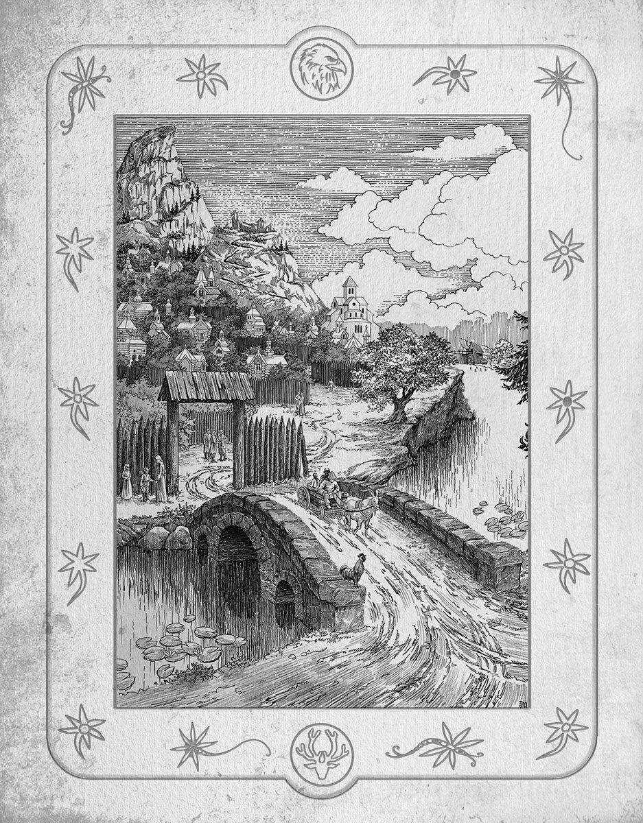 Городище. Иллюстрация из книги