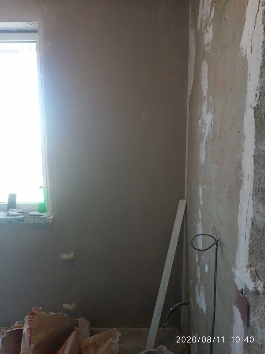 Вывод под радиатор отопления на кухне, а также электропроводка под розетки