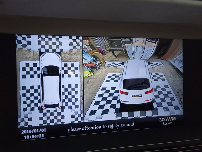 Установка системы кругового обзора на MERCEDES V КЛАСС 