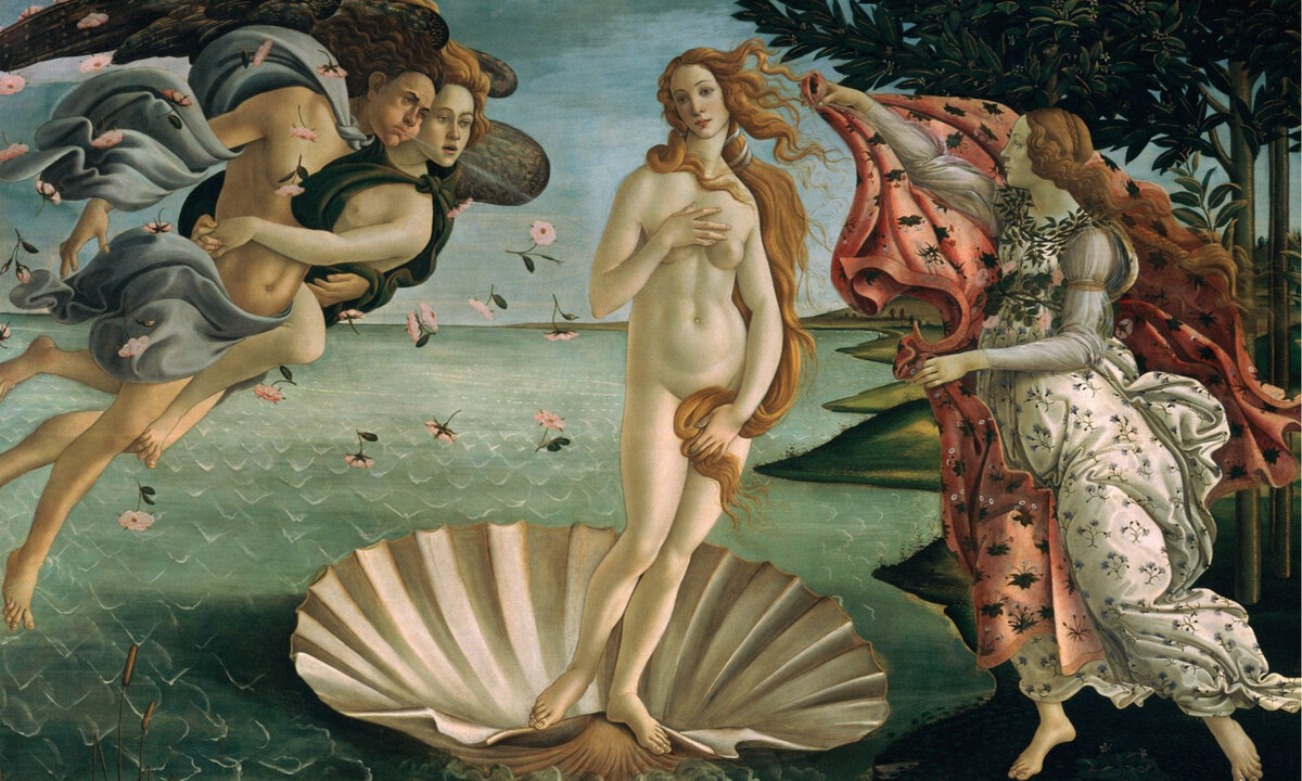 Сандро Боттичелли «Рождение Венеры (1486 год) 