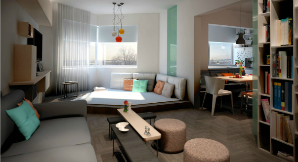 «Квартира для писателя» — проект дизайнера Юлии Тельновой.   