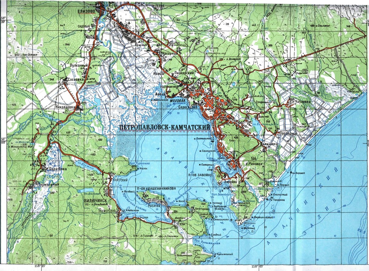 Карта приливов вилючинск