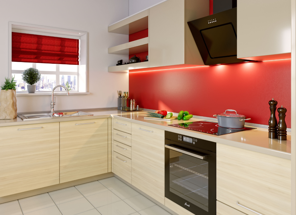 Вытяжка на кухне: дизайн интерьера, оформление наклонного гарнитура | Дизайн и Фото