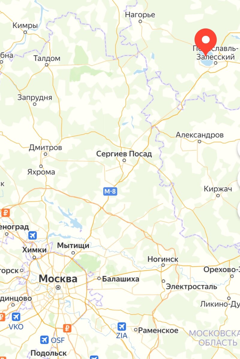 Озеро на карте