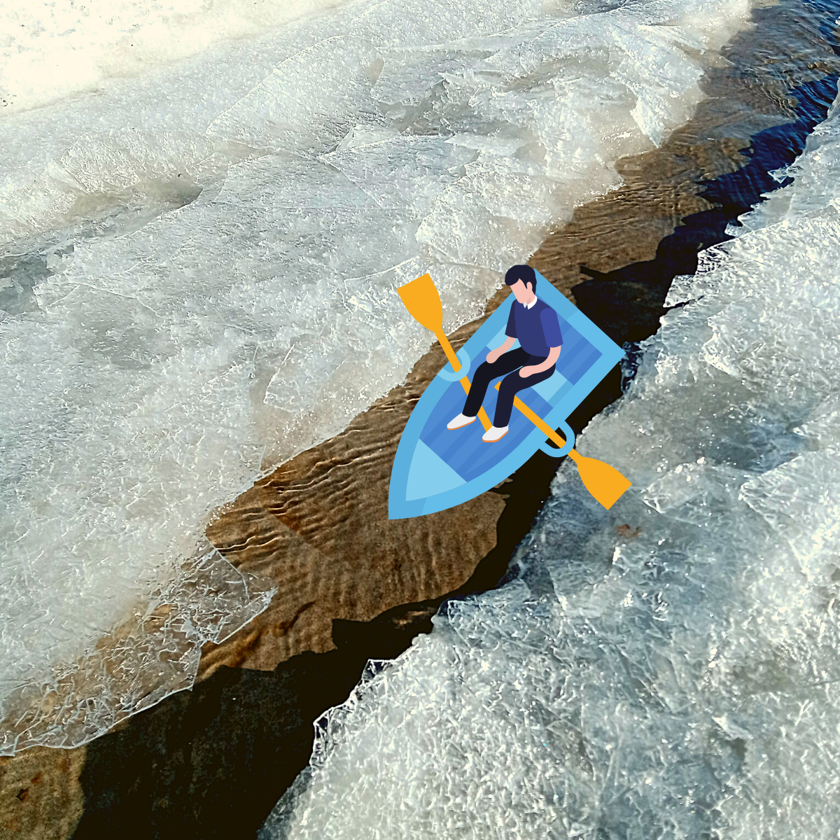 В моменты отлива, правильнее всего перестать грести и поплыть по течению 