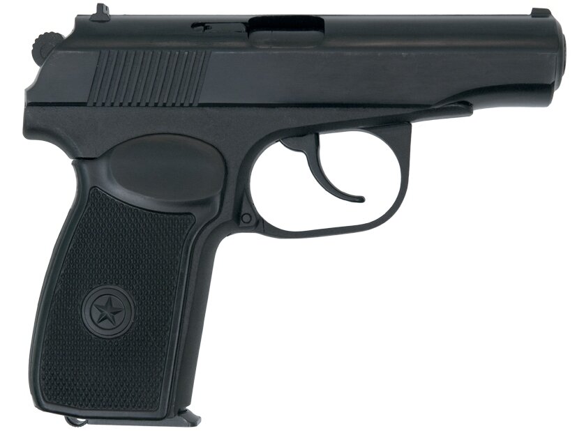 Охолощенный СХП пистолет Р-411-01 к.10ТК с пластиковой рукояткой