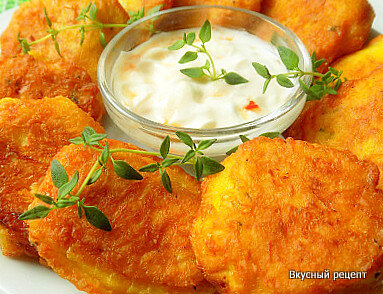 Картофель в сырном кляре