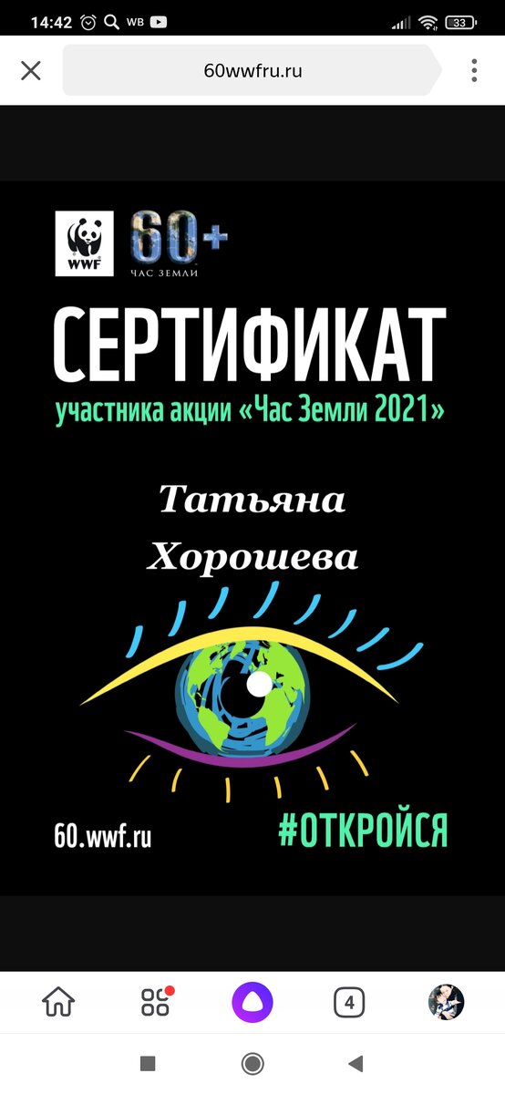 Скриншот из эл. почты