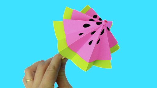 Как легко сделать Зонтик из бумаги. Оригами. How to make a paper umbrella. Origami.