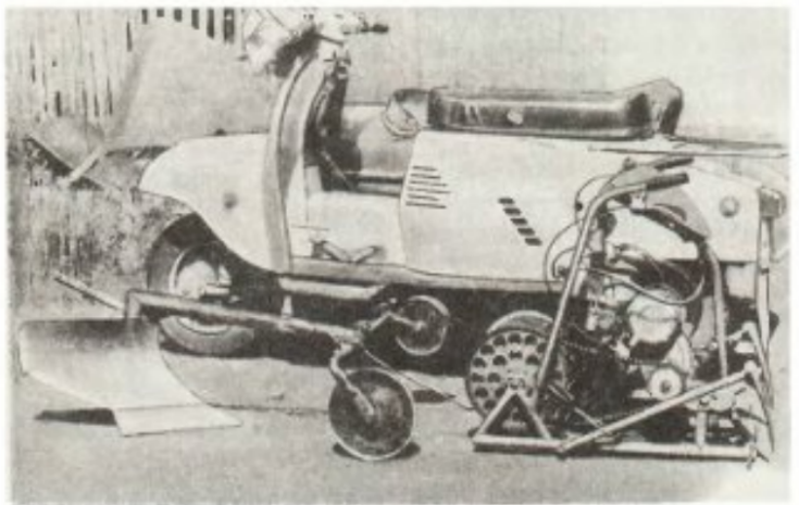 Лебедка с плугом