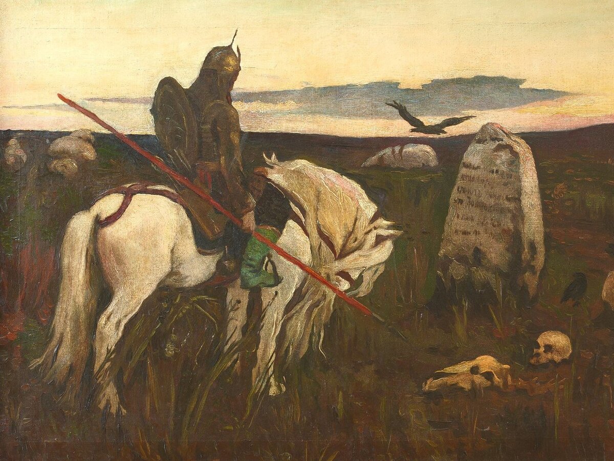 Витязь на распутье. Виктор Васнецов.