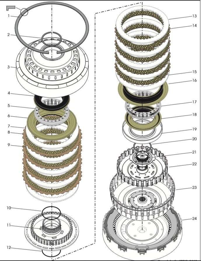 Многодисковая муфта