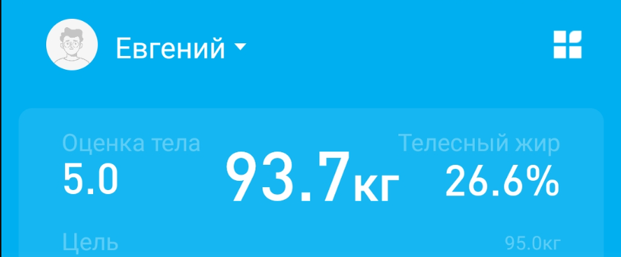 Скриншот с приложения PICOOC сделан 17.04.2022 07:58 мск.