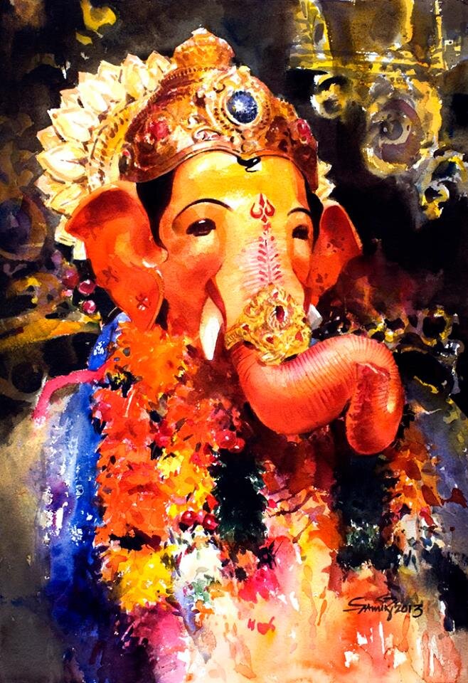 ������. ��������: http://www.art-lights.com/painterspot/wordpress/interview-with-artist-samir-mondal-india/