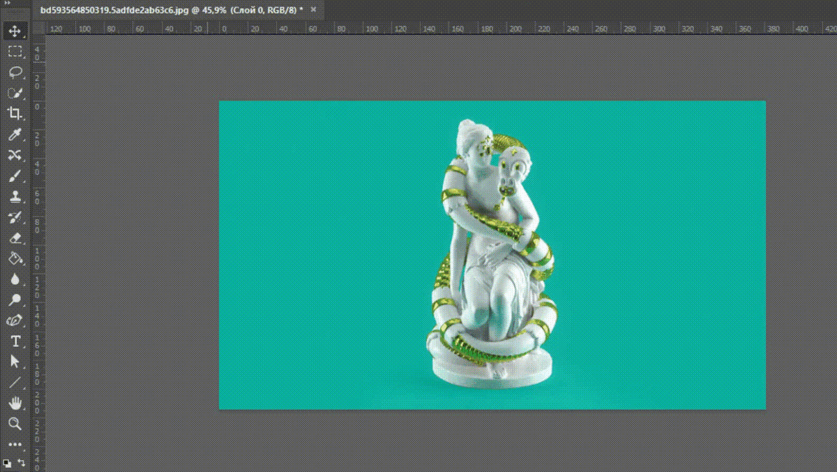 Выделяйте с помощью областей предметы на однородном фоне