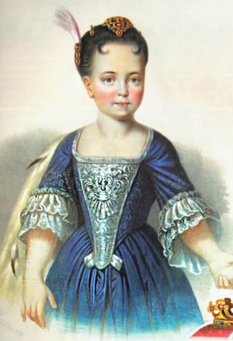 Анна Иоанновна в юности.