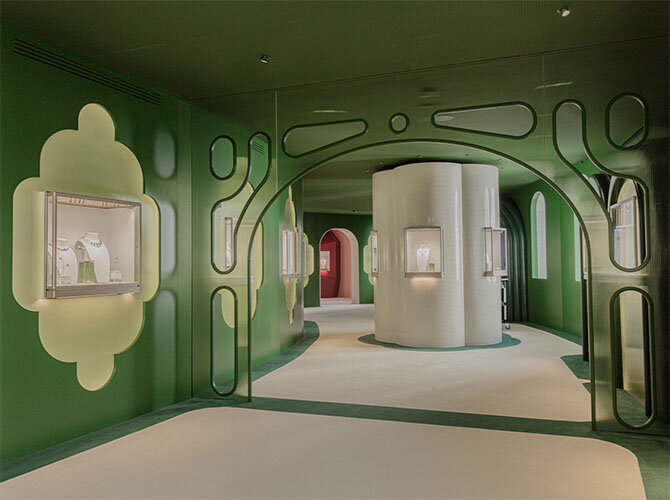 Сценография Хайме Айона для презентации Cartier Beautes du Monde в здании бывшего посольства Великобритании в Мадриде