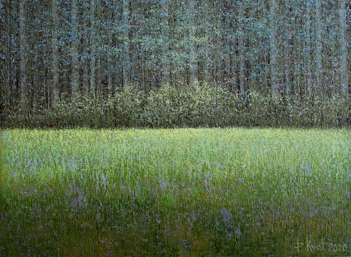 Дмитрий Кустанович. «Тихий полдень». Из серии «Средняя полоса», 80×110 см, 2020