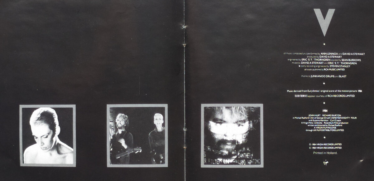 Eurythmics "1984 (For The Love Of Big Brother)" CD - credits