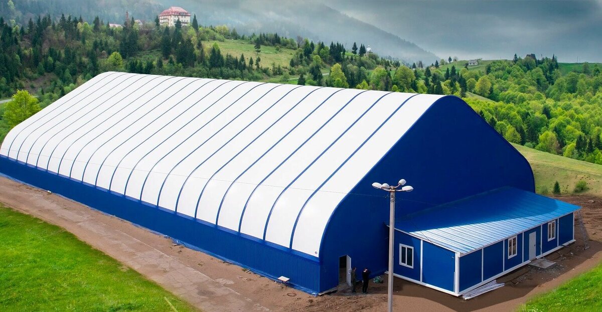 Каркасно-тентовое сооружение