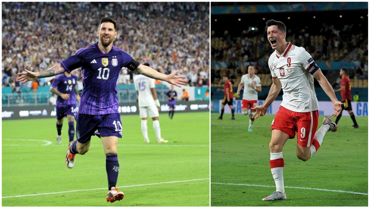    Лионель Месси / Роберт Левандовский© Соцсети футболистов