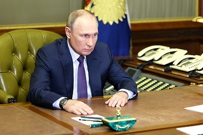    Президент РФ Владимир Путин ©Сайт Кремля