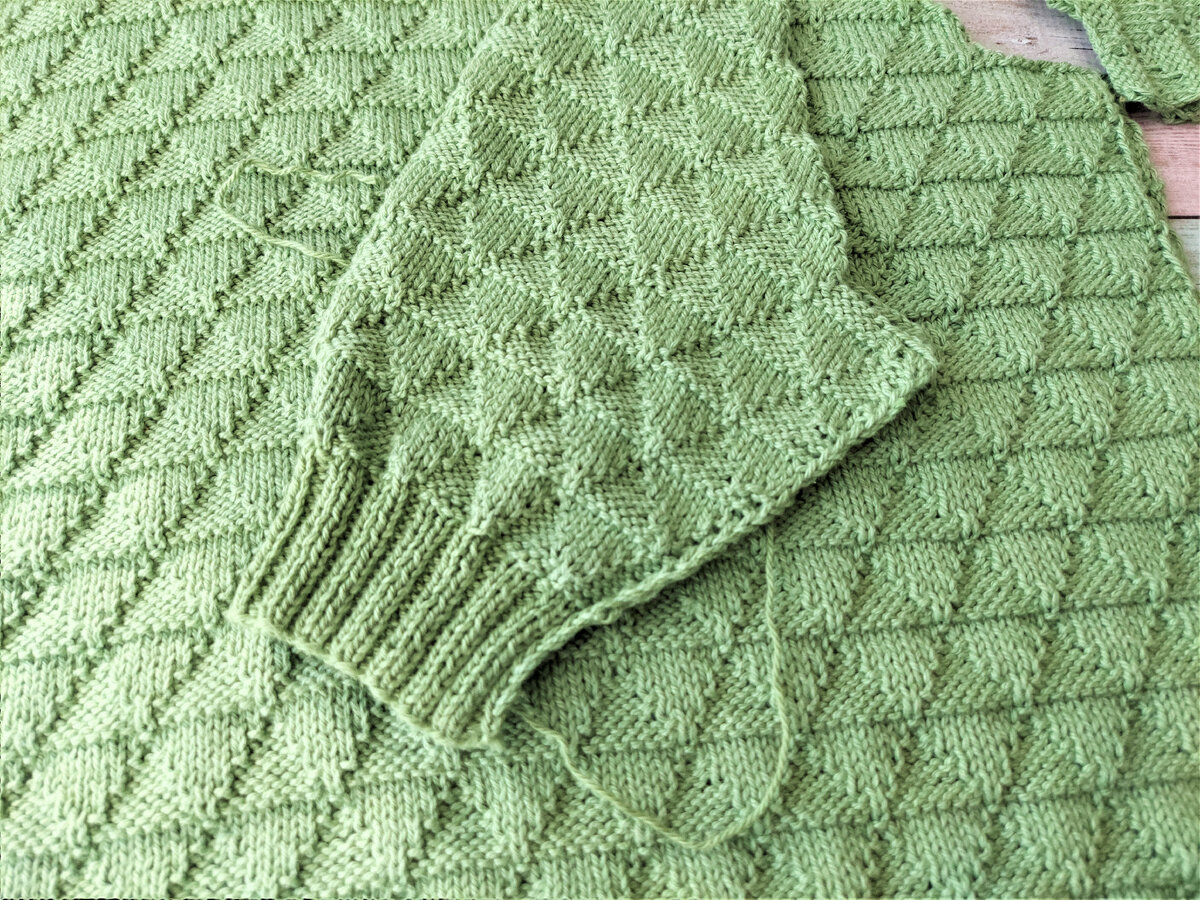 Процесс вязания