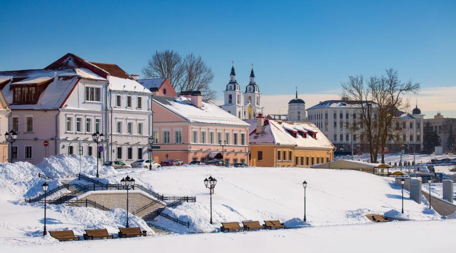 Зимний Минск. Старый город.