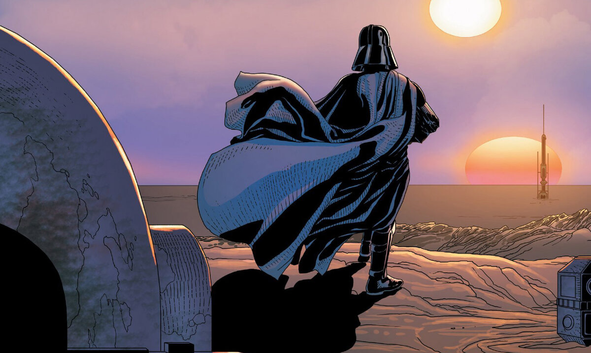 Фрагмент комикса "Дарт Вейдер" (Marvel), илл. Сальвадор Ларрока