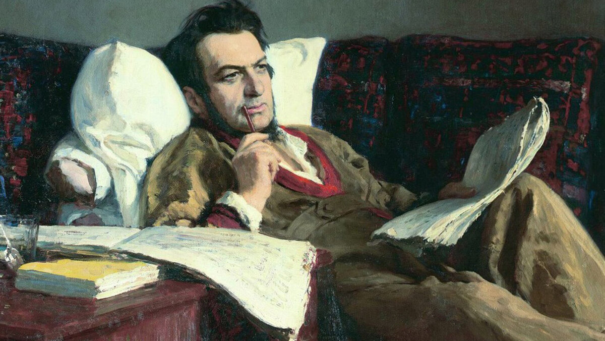 ИЛЬЯ РЕПИН. ПОРТРЕТ МИХАИЛА ГЛИНКИ (ФРАГМЕНТ). 1887. ГОСУДАРСТВЕННАЯ ТРЕТЬЯКОВСКАЯ ГАЛЕРЕЯ, МОСКВА