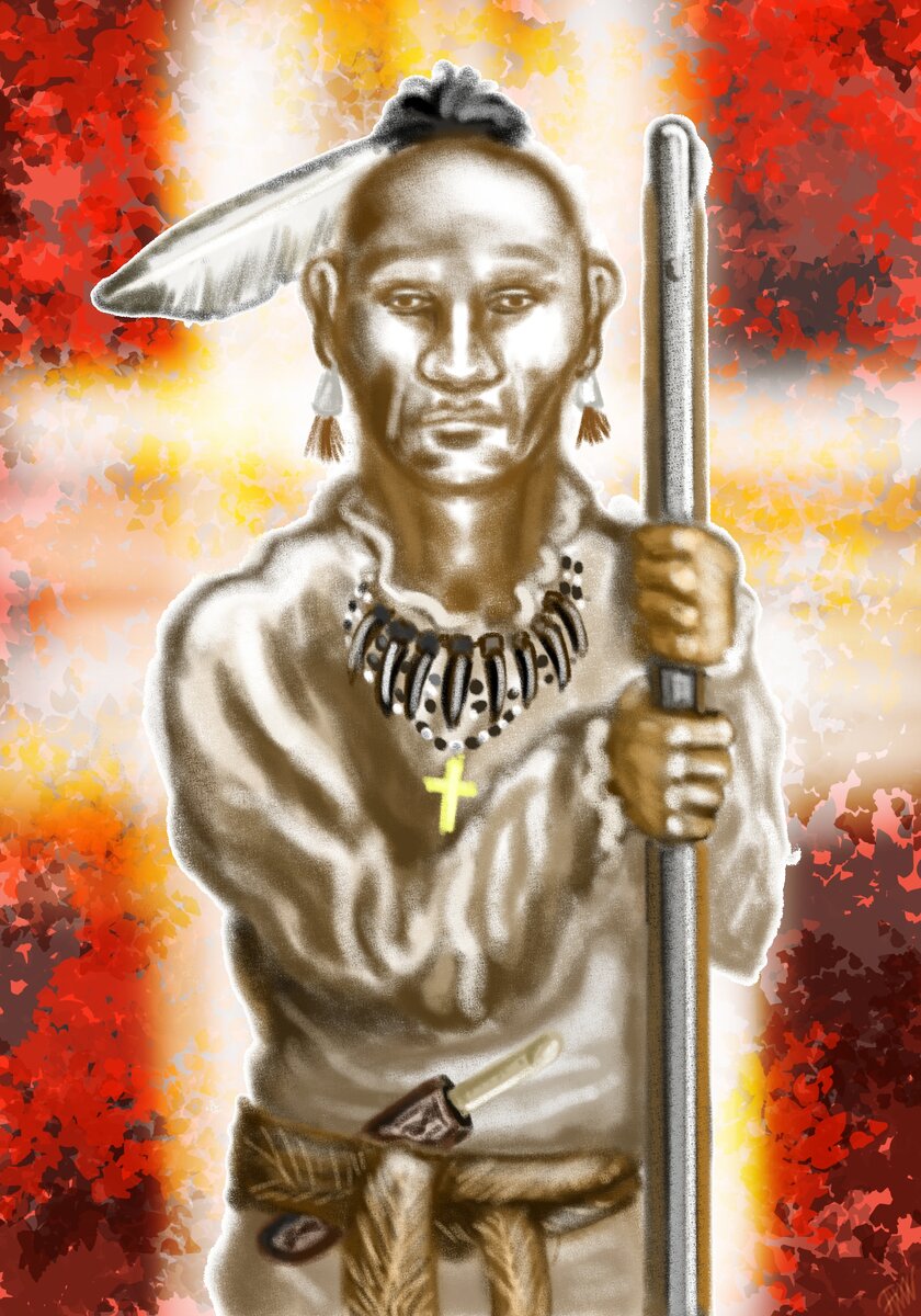 Воин гурон из миссии Лоретт.