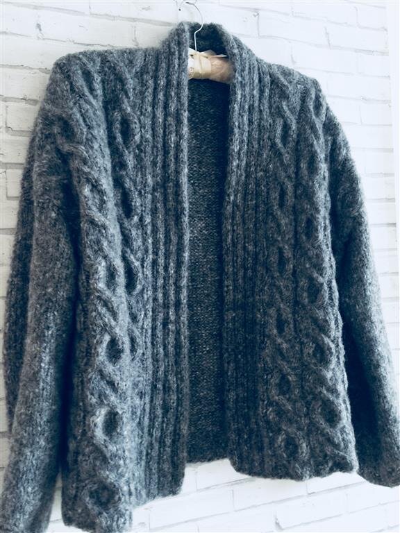 теплый кардиган